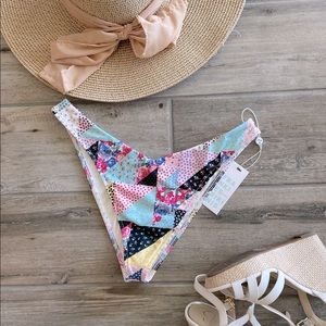 NWT: Frankies Bikini patchwork